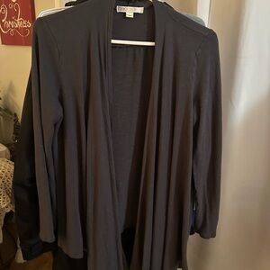 Cleo Charcoal Open Front Cardigan. Size Small